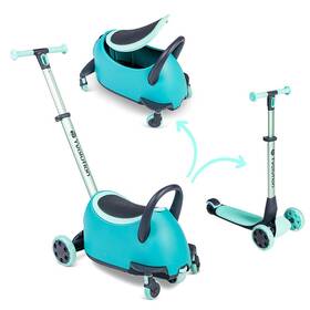 Yvolution Yv101267 Glider Luna 5-in-1 Scooter And Ride-on Green -