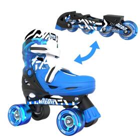 Yvolution Yvn47b4 Neon Combo Skates Goteki Blue - Size 3-6