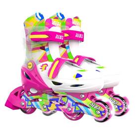 Yvolution Yvn51p4 Neon Combo Skates Pink And Yellow - Size 3-6