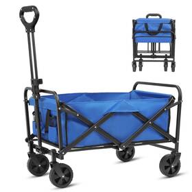 Zomeylpo 977906226473 Beach Wagon With Big Wheels For Sand Collapsible Folding All Terrain Utility