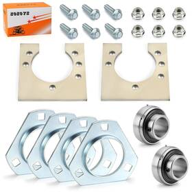 Zozoye 746626740349 1 Inch Live Axle Bearing Kit For Go-karts Mini Bikes/trikes/off Road Atv With 3 H