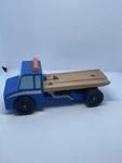 Melissa & Doug Flatbed Tow Or Wrecker Truck Wooden Quality Toy Clean 10IN Long. Fixed Price $13.97.