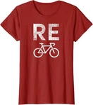 Earth Day Recycle Bicycle Pun Environment Recycling Ladies' Crewneck T-shirt. Fixed Price $17.49.