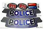 Toy Restore Sticker Fits Little Tikes Cozy Coupe Black & Blue Police Cop Car 911. Fixed Price $13.99.