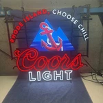 Awesome Coors Light Beer Rhode Island Up Led Sign 30 X Ocean State. Fixed Price $549.95.