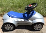 Genuine Bmw Baby Racer Blue Silver Toddler Kids Toy Car Scoot Push Ride On. Fixed Price $85.00.
