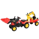 Kids Ride On Car Excavator Pedal Digger Bulldozer Toy With Bucket For 3-6 Year. Fixed Price $123.99.