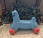 Little Tikes Vintage Blue Ride On Toy Orange Wheels Plastic Baby Toddler Handles. Fixed Price $50.00.