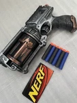 Nerf Maverick REV-6 Blaster Gun Cyber Brass Steam Punk Halloween Fun Prop. Fixed Price $11.98.
