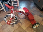 Radio Flyer Tricycle Kids Classic Style Dual Deck W/handlebar Bell-red. Fixed Price $135.00.