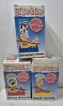 Lot Of 3 Vintage Lil Race & Chase Roller Coaster Clown/duck Dalmatian 1990S Toys. Fixed Price $79.99.