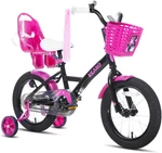 Zinnia Girls' Bike 14-20 Inch With Training Wheels, Basket & Doll Seat. Fixed Price $188.99.