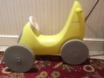 Phillipe Starck Yellow Push Car Childs Ride On. Fixed Price $175.00.
