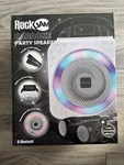Rockjam Karaoke Party Speaker With 2 Mics Led Lights Portable- Bluetooth Connect. Fixed Price $20.99.