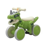 Kxylumi Dinosaur Balance Bike For 1-3 Year Olds, 4-WHEEL No-pedal Wa.... Fixed Price $77.01.