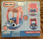 Little Tikes Pink Baby Inflatable Boat With Canopy For Beach Pool Ride Toy. Fixed Price $13.99.
