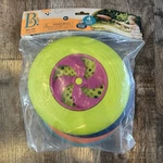 New B. Toys Disc-oh! Flying Set Of Four Colorful Swirly Fun. Fixed Price $10.00.