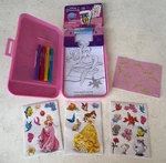 Disney Princess Fun On The Go 28-PC Color & Sticker Activity Set W/case Ages 3+. Fixed Price $6.50.