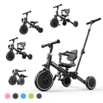 Besrey Toddler Tricycle With Push Handle,kid Trike For Girl/boy,child Bike,black. Fixed Price $79.99.