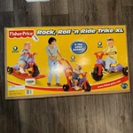 Fisher-price Rock, Roll 'n Ride Trike Xl Tricycle X-tra Long Handle 73528-9997. Fixed Price $115.00.