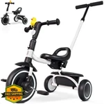 Ridyee Tricycle Toddler Push Handle Adjustable Seat White 18MO-5YR. Fixed Price $76.43.