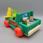 Vintage Fisher Price Little People Green Pick Up Truck Payloader Gas Tank. Fixed Price $16.00.
