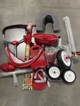 Radio Flyer Stroller Tricycle Ez Fold 4-IN-1 'n Trike For Infant Red. Fixed Price $96.73.