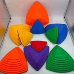 Gonge Balancing River Stones Hilltops Kids Os Multicolor 10 Pc Set Non-slip Pods. Fixed Price $99.95.