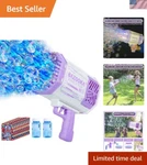 Kids Bubble Gun With 69 Holes - Perfect For Parties, Outdoor Play & Celebrations. Fixed Price $40.50.