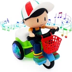 Tipmant Baby Toddler Electric Tricycle Toy Cartoon Motorcycle Vehicle Stunt Perf. Fixed Price $29.07.