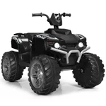 Costway 12V Kids 4-WHEELER Atv Quad Ride On Car W/ Led Light & Music Black. Fixed Price $204.99.