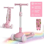 Commugo Kids Wheel For Ages 3-10 Years Girls/boys,toddler Scooter,pink. Fixed Price $41.64.