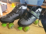 Men's Roller Derby Black Laser 7.9MX 4 Wheel Skates Size Model 23817. Fixed Price $37.50.