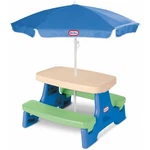 Kids Play Table Umbrella Toddler Jr. Furniture Outdoor Seats 4 Tikes Uv Party. Fixed Price $104.00.
