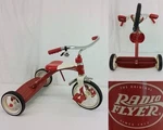 Radio Flyer Model 34 Kid's Tricycle Spoke Wheels Steel Frame Red #J3565. Fixed Price $150.00.