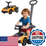 Aosom 2-IN-1 Ride On Push Car For Toddlers 1-3 Licensed Lamborghini Stroller. Fixed Price $103.24.