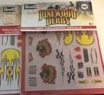 Revell RMXY9620 Pinewood Derby Dry Transfer Decal (2). Fixed Price $11.00.