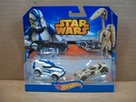 2014 Hot Wheels 2-PK Star Wars 501ST Clone Trooper Vs Battle Droid. Fixed Price $16.99.