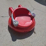 Radio Flyer Spin Saucer Toddler Outdoor Toy Red Euc. Fixed Price $15.00.