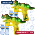 Haktoys Dinosaur Bubble Gun For Kids Automatic Machine Toy, Outdoor. Fixed Price $45.80.