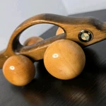 Bmw 633CSI Wooden Display Manual Massage Roller Car Brown Model Toy. Fixed Price $18.99.