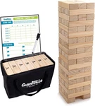 Giant Tumbling Timber Toy Jumbo Jr. Wooden Blocks 56 Pieces Tower Game. Fixed Price $48.67.