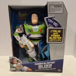Disney Story Power Blaster Buzz Talking Action Figure Thinkway Nib. Fixed Price $499.00.