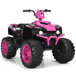 Costway 12V Kids 4-WHEELER Atv Quad Ride On Car W/ Led Light & Music Pink. Fixed Price $204.99.