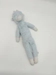Blue Giraffe Plush Little Soft Toy Baby Lovey Embroidered Sewn. Fixed Price $18.00.
