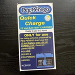 Peg Perego IKCB0082 12V Blue Battery Quick Charger Genuine Oem New/imperfect Box. Fixed Price $39.99.
