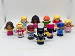 Fisher Price Little People Mixed Lot Of 11 Including Batman And Barbie Girls T7. Fixed Price $22.50.