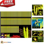 4 Inch Bright Yellow Glow Sticks - 100 Pack For Halloween & New Fun. Fixed Price $55.49.