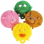 Rhode Island Novelty 2.50 Inch Puffer Ball Green, Pink, Yellow, Orange. Fixed Price $35.99.
