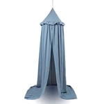 New Kids Bed Canopy Ruffles, Blue For Boys & Girls Baby Frilled Cot Crib Tent. Fixed Price $58.99.